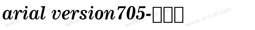arial version705字体转换
